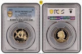 2021 $1 X- Xanthorrhoea AlBr Great Aussie Coin Hunt PR70DCAM