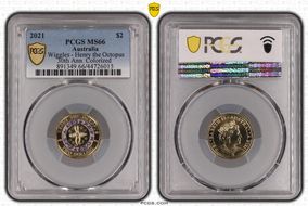 2021 $2 Wiggles - Henry the Octopus 30th Ann. Colorized MS66