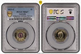 2021-C $2 Indigenous Military Service Colorized MS67