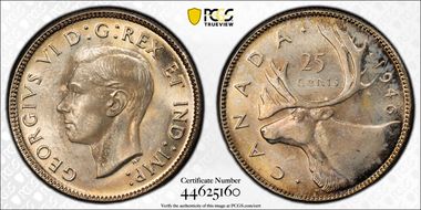 1946 25C MS66