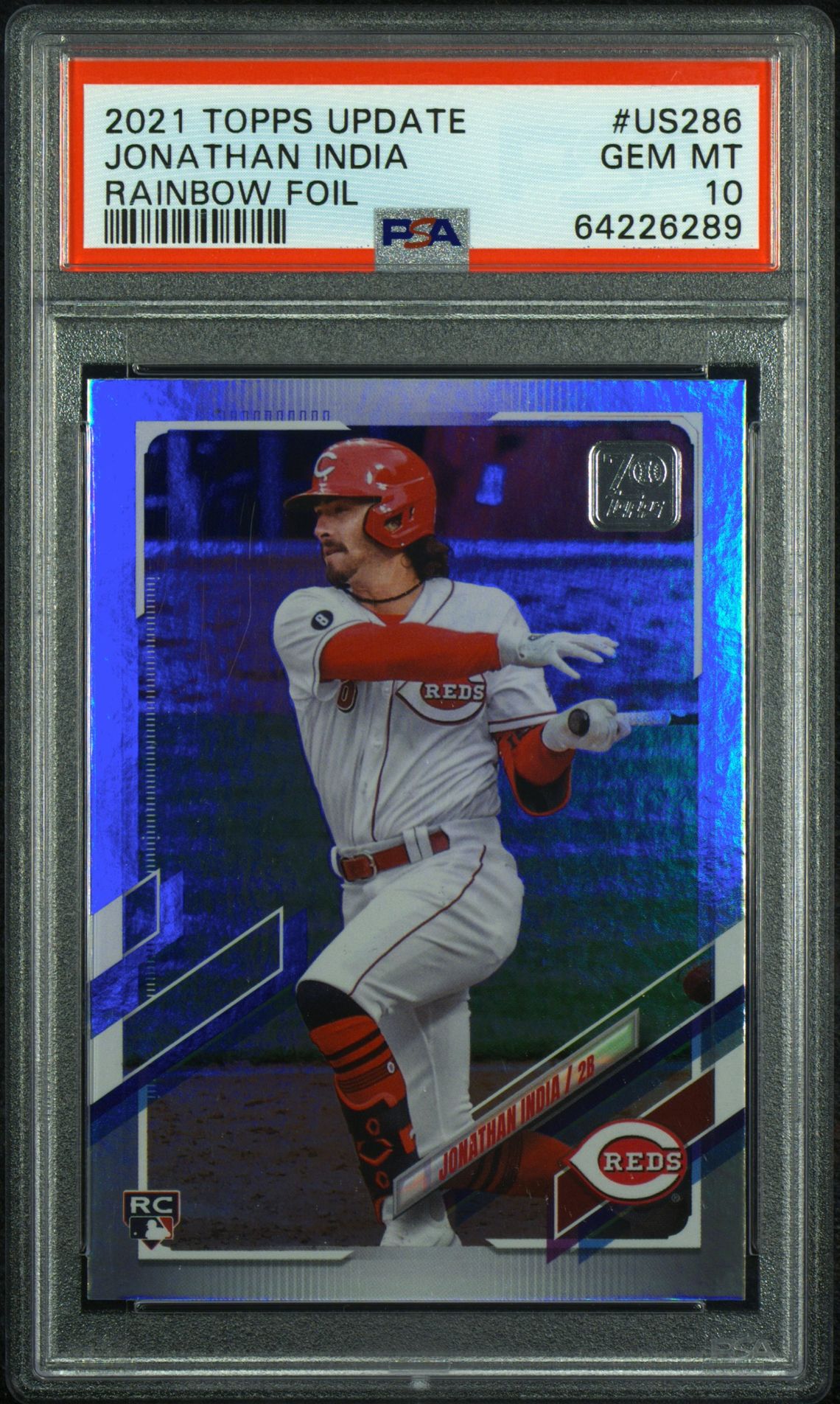 2021 Topps TOPPS UPDATE Rainbow Foil Jonathan India front