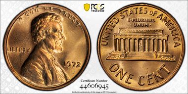 1972 1C DDO FS-107 MS66RD