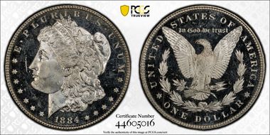 1884 $1 MS64+ DMPL
