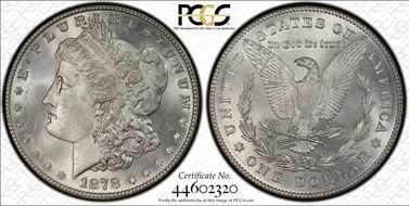 1878 7/8TF $1 Strong MS66