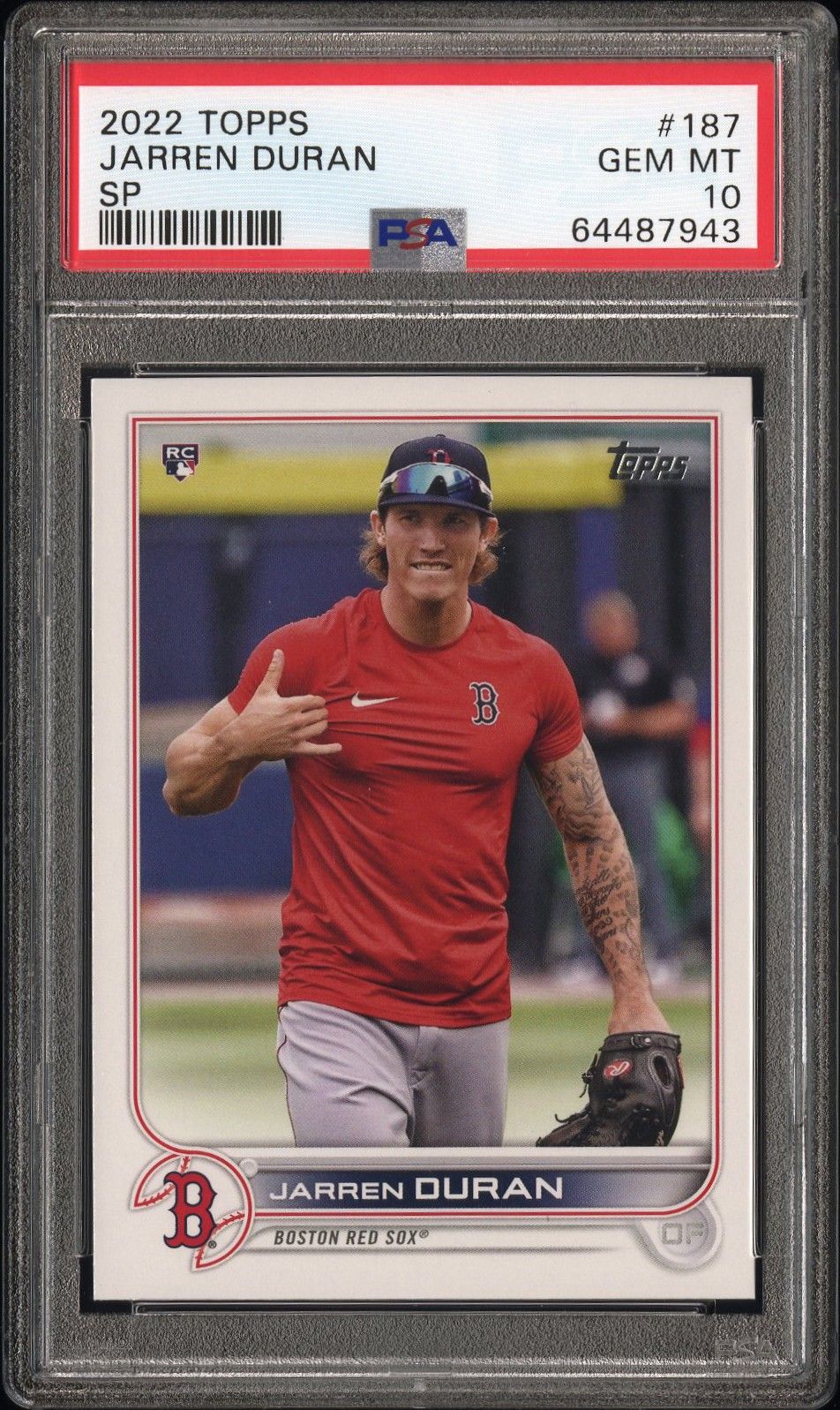 2022 Topps TOPPS SP #187 Jarren Duran front