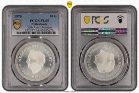1970 10 G 25th Ann Liberation KM-195  Ag PL65