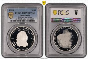 1988 50 G William and Mary PR69DCAM