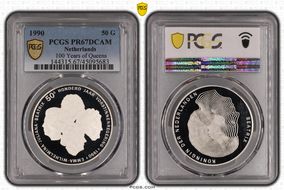 1990 50 G 100 Years of Queens PR67DCAM
