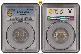 1940-A 20 Leva KM-47 AU58