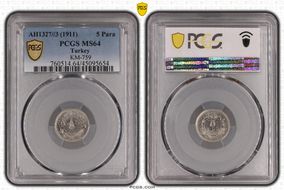 AH1327//3 (1911) 5 Para KM-759 MS64