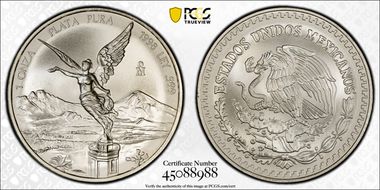 1998-Mo Onza Libertad Ag MS68