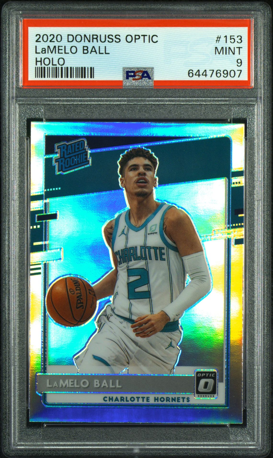 2020 Panini PANINI DONRUSS OPTIC BLUE VELOCITY #153 Lamelo Ball front