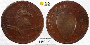 1786 NJ 1/2P Maris 12-I, Shaggy Mane XF40BN