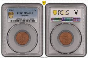 1901 2 St KM-23.1 MS63RB