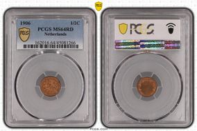 1906 1/2C MS64RD