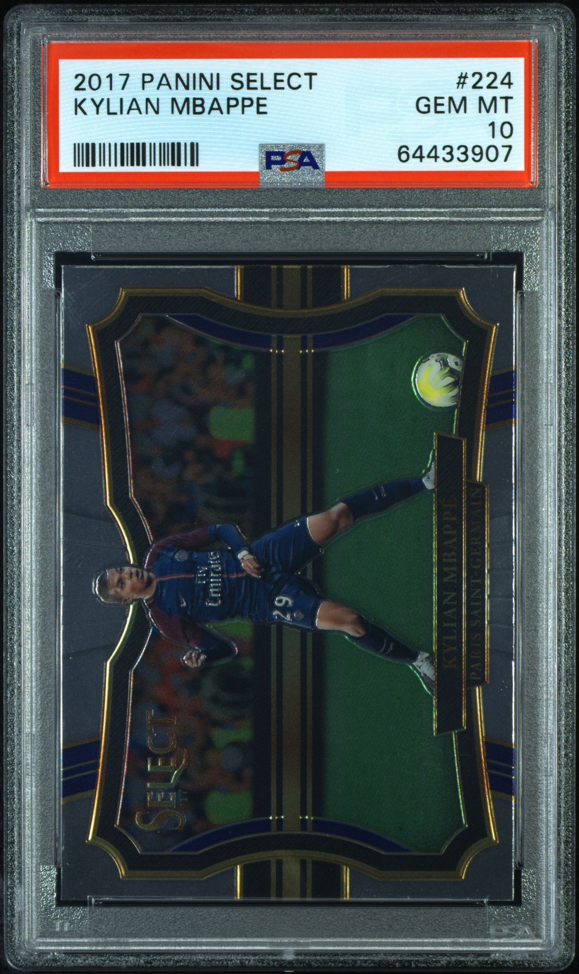 2017 Panini PANINI SELECT #224 Kylian Mbappe front