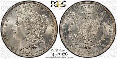1881-O $1 MS65
