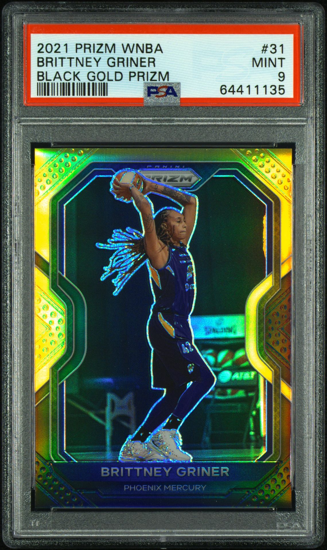 2021 Panini PANINI PRIZM WNBA BLACK GOLD PRIZM #31 Brittney Griner front