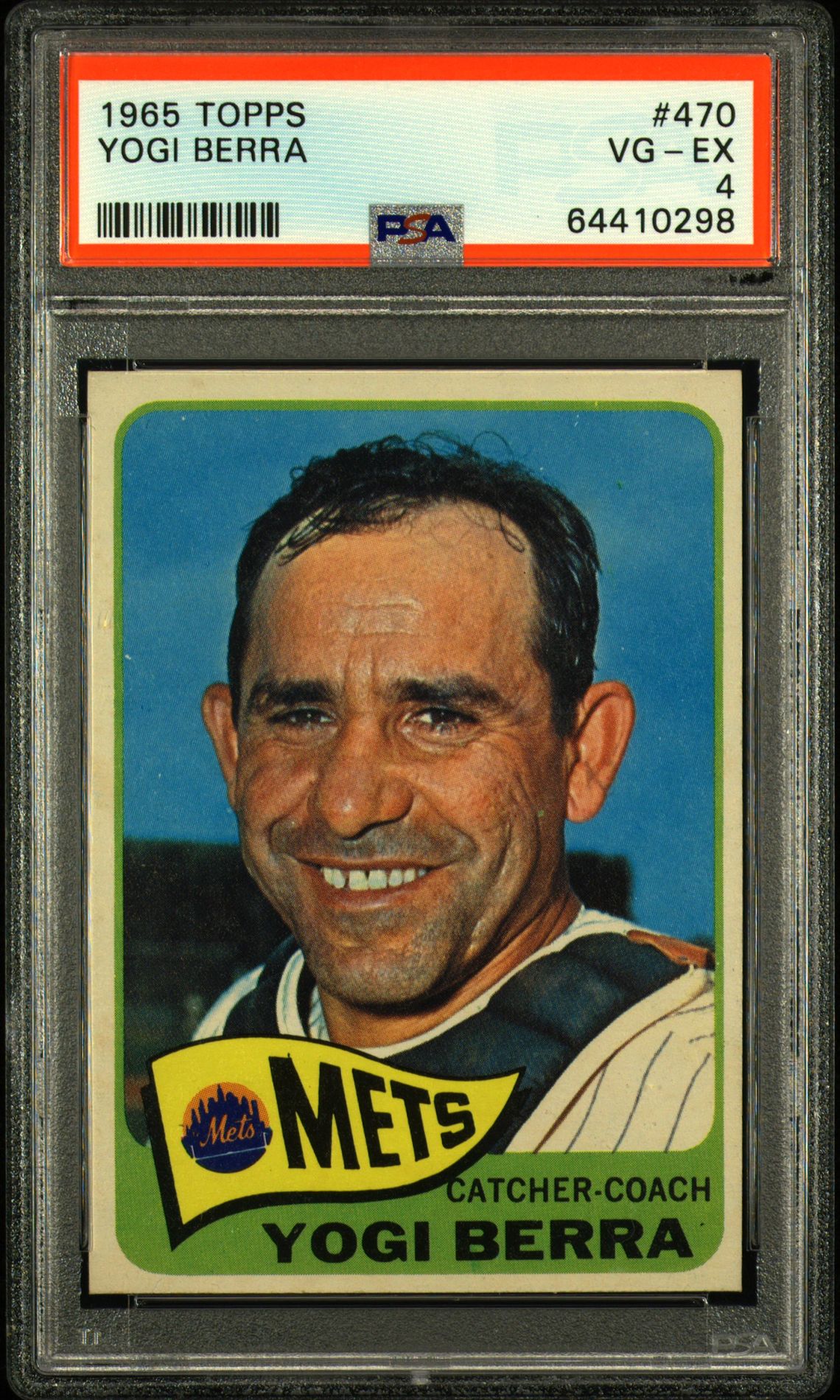 1965 Topps TOPPS #470 Yogi Berra front