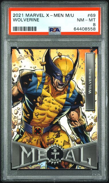2021 Marvel UPPER DECK MARVEL X-MEN METAL UNIVERSE #69 Wolverine front