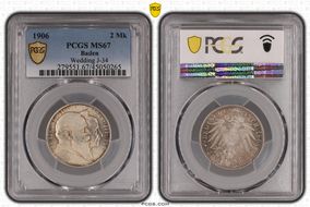 1906 2 Mk Wedding J-34 MS67