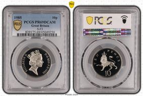 1985 10p S-F3 PR69DCAM