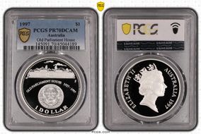 1997 $1 Old Parliament House PR70DCAM