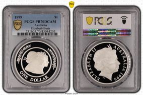 1999 $1 Elizabeth Busts PR70DCAM