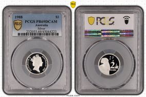 1988 $2 Silver PR69DCAM