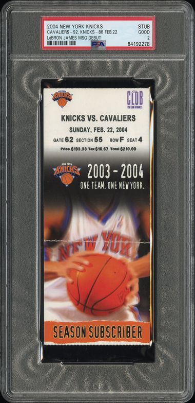 LeBRON JAMES MSG DEBUT