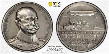 1915 Medal  Zetzmann-2114 Kaiser-421 Matte Ag SP63