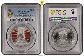 2022 50C Queensland Rail A10 No.6 Australian Rail Heritage MS69