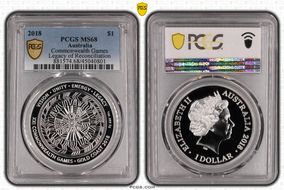 2018 $1 Commonwealth Games Legacy of Reconciliation MS68