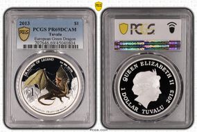 2013 $1 European Green Dragon PR69DCAM