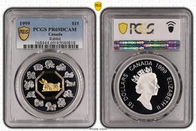 1999 $15 Rabbit PR69DCAM