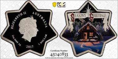 2017-P $1 Seasons Greetings PR69DCAM