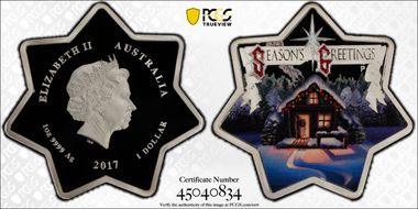 2017-P $1 Seasons Greetings PR69DCAM