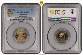 2020-C $2 Firefighters Colorized MS67