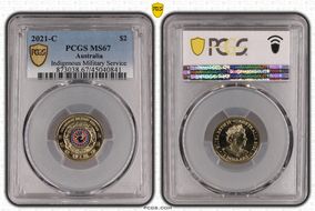 2021-C $2 Indigenous Military Service Colorized MS67