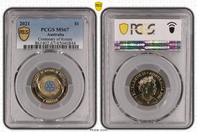 2021 $1 Centenary of Rotary MS67