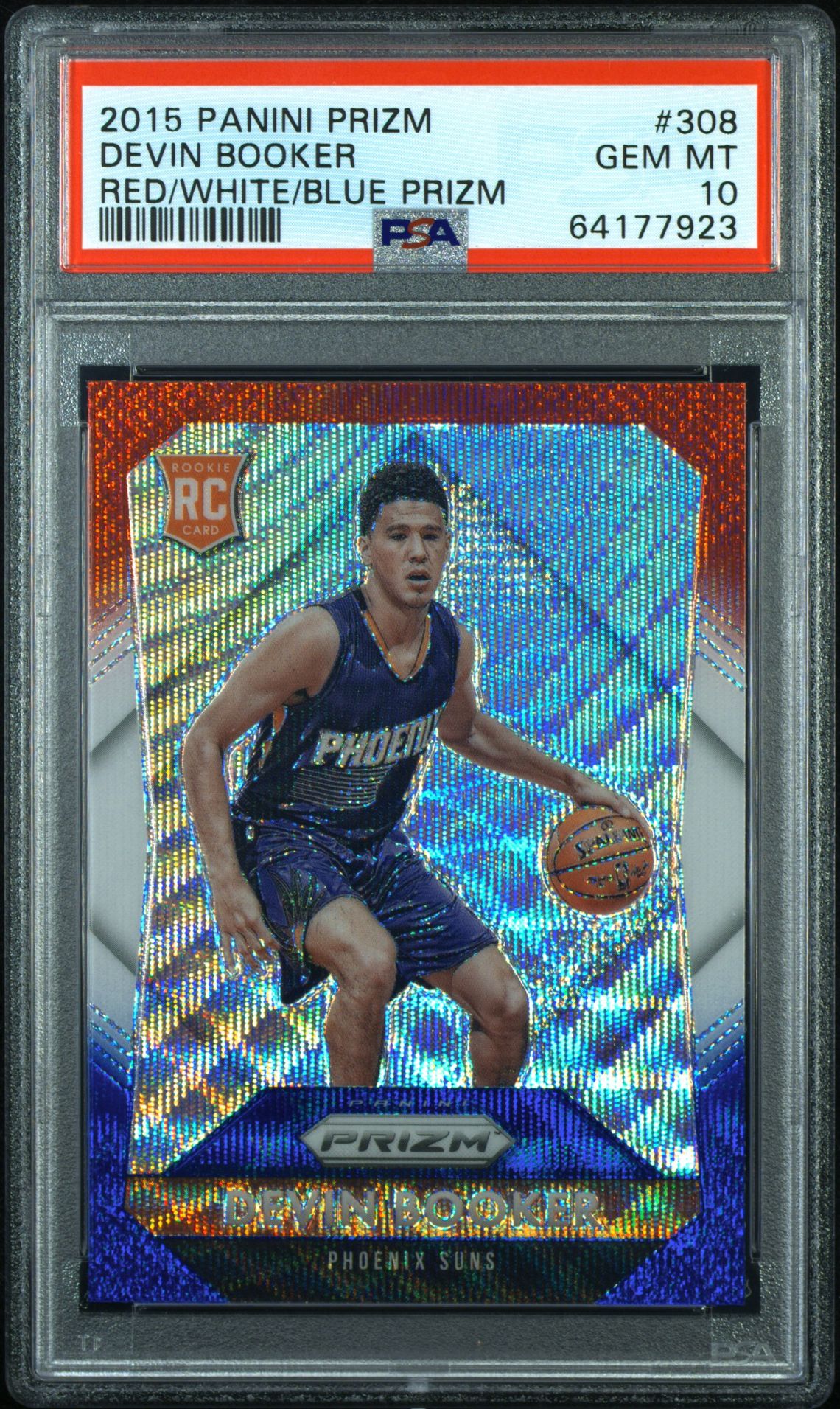 2015 Panini PANINI PRIZM RED/WHITE/BLUE PRIZM #308 Devin Booker front