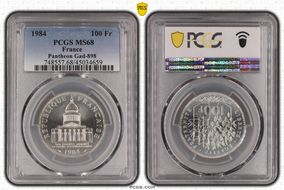 1984 100 Fr Pantheon Gad-898 MS68