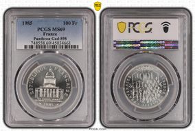 1985 100 Fr Pantheon Gad-898 MS69
