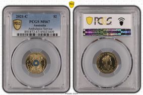 2021-C $2 Ambulance Service Colorized MS67