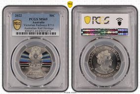 2022 50C Victorian Railways R711 Australian Rail Heritage MS69