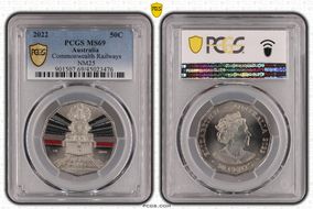2022 50C Commonwealth Railways-NM25 Australian Rail Heritage MS69