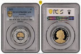 2022 $1 Country Women's Association Partial Gilt PR69DCAM