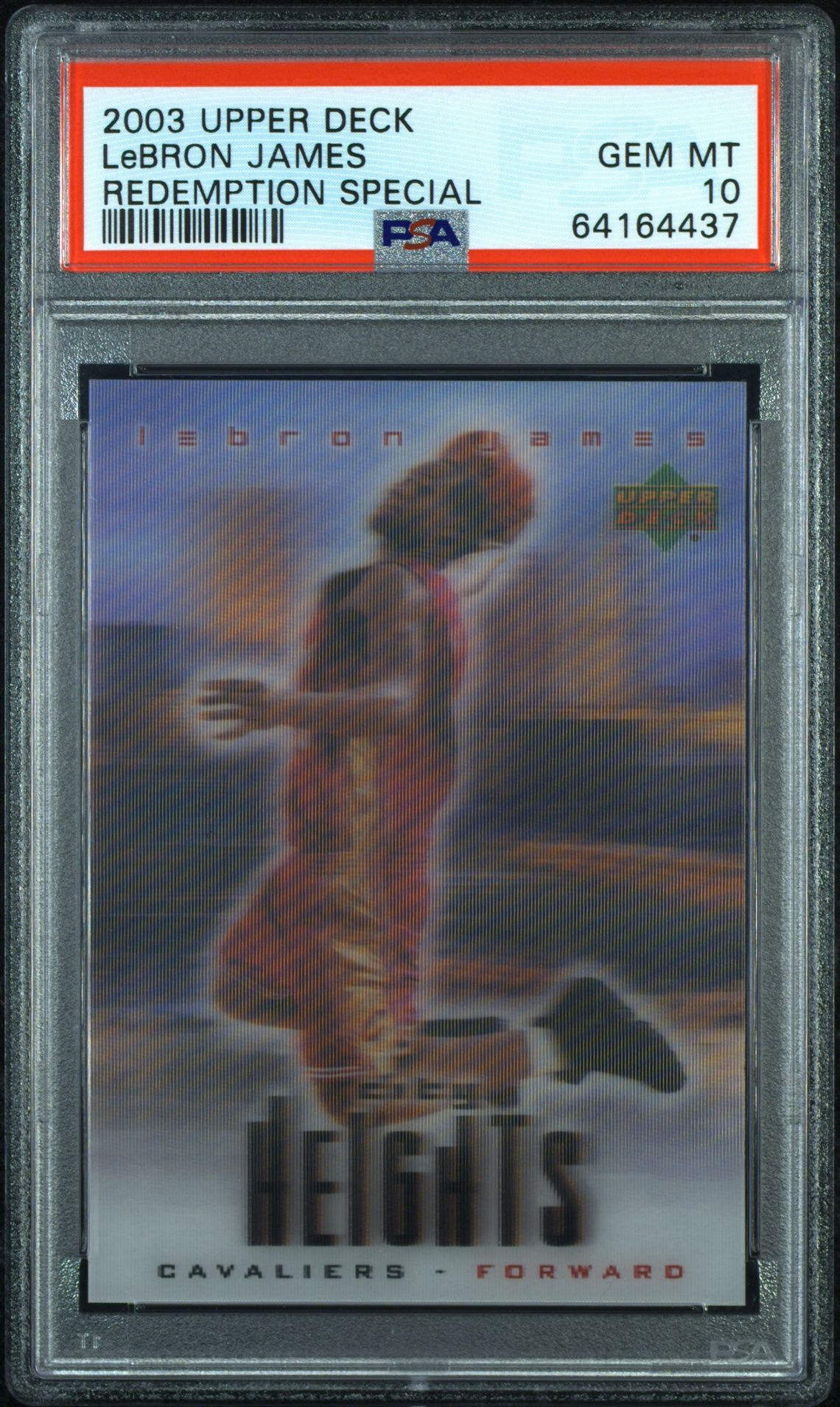 2003 Upper Deck Upper Deck Redemption Special LeBron James front