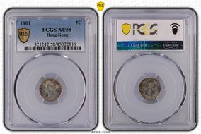 1901 5C KM-5  Ag AU58