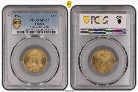 1927 1 Fr Gad-468 F-218 MS65